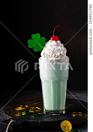 Shamrock shake for Saint Patricks day Shamrock shake for Saint Patricks day 104951790