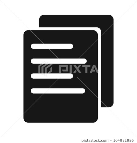 數據複製剪影圖標。向量。 104951986