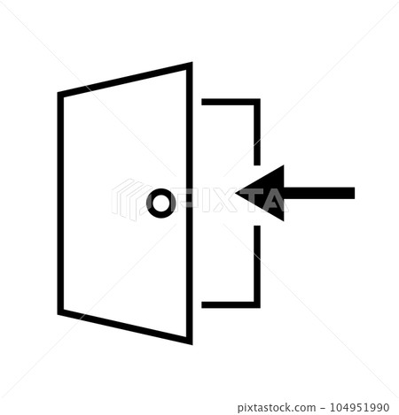 簡單的門入口圖標 104951990