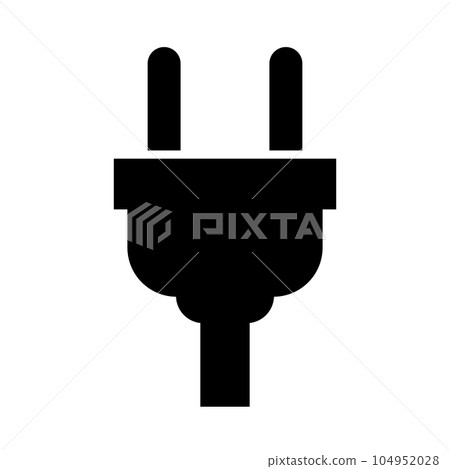 Outlet plug silhouette Outlet plug silhouette 104952028