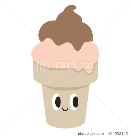 ice cream cone sweet Fast food cute cartoon ice cream cone sweet Fast food cute cartoon 104952145