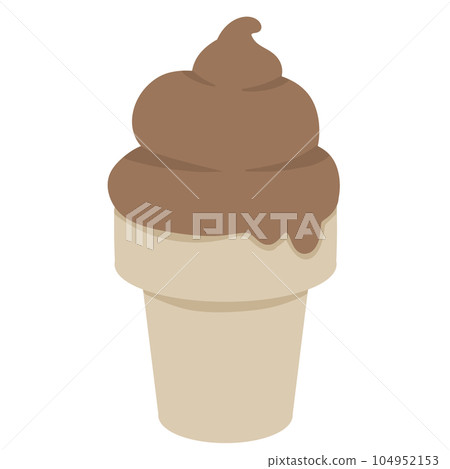 ice cream cone sweet Fast food cute cartoon ice cream cone sweet Fast food cute cartoon 104952153