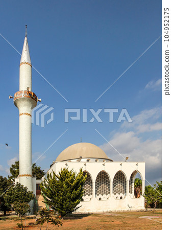 Mosque in Dipkarpaz, Northern Cyprus. This city is known for Muslims and Christians living in peace Mosque in Dipkarpaz, Northern Cyprus. This city is known for Muslims and Christians living in peace 104952175