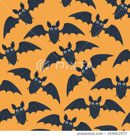 Pattern with bats for Halloween 104952977