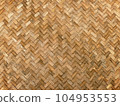 texture of bamboo weave pattern 104953553