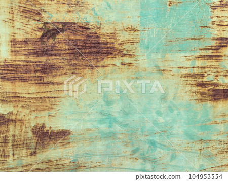 abstract background of green cracked paint on rusty abstract background of green cracked paint on rusty 104953554