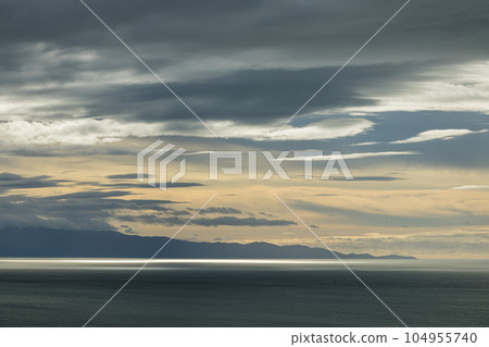 Tasman Bay seen from Princess Drive Lookout in Nelson, New Zealand 104955740