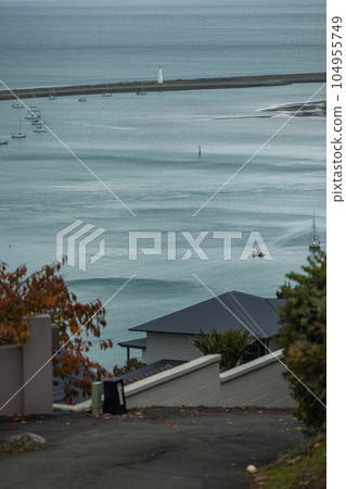 從新西蘭尼爾森王子大道觀景台看到塔斯曼灣和博爾德淺灘 從新西蘭尼爾森王子大道觀景台看到塔斯曼灣和博爾德淺灘 104955749