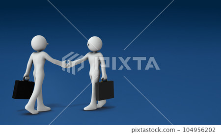 兩個商人握手。 兩個商人握手。 104956202