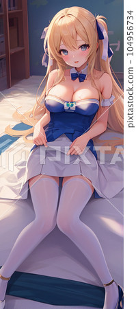 Beautiful girl girl whole body portrait 70 104956734