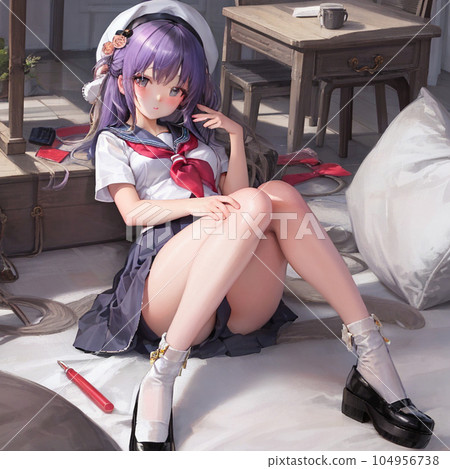 美少女女孩全身方形74 104956738