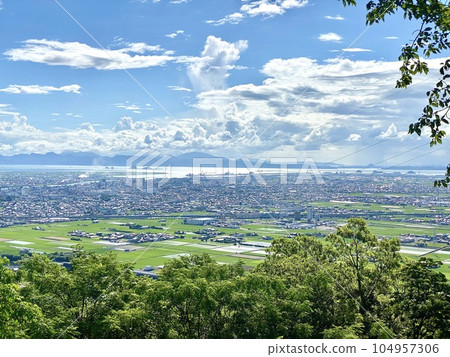 熊本縣八代市 八代平原及市區景觀 熊本縣八代市 八代平原及市區景觀 104957306