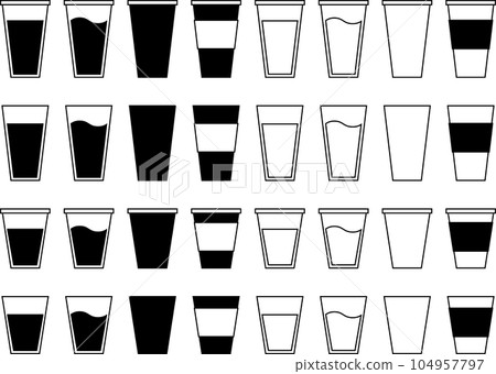 單色果汁的矢量插圖集 單色果汁的矢量插圖集 104957797