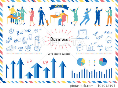 Business scene material collection Business scene material collection 104958491