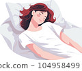熟睡中的女人 104958499