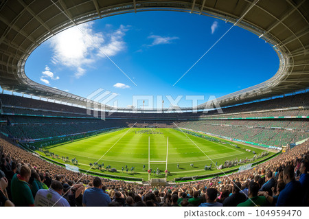 Stadium where rugby tournament is held: AI-generated image Stadium where rugby tournament is held: AI-generated image 104959470