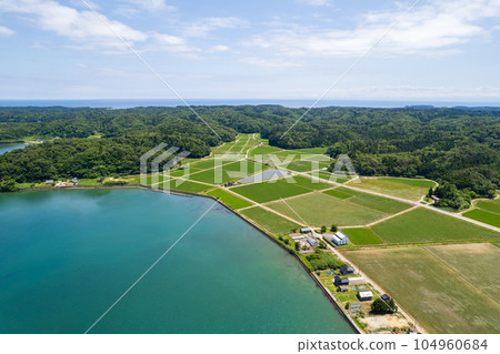 無人機拍攝 | 能登島和七尾灣的藍天和自然風光 | 拍攝能登島東北部 | 石川縣七尾市 無人機拍攝 | 能登島和七尾灣的藍天和自然風光 | 拍攝能登島東北部 | 石川縣七尾市 104960684