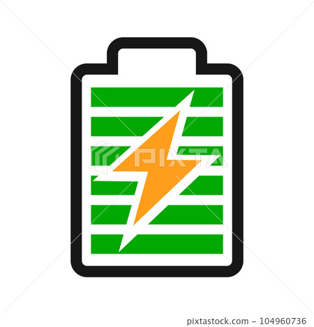 電池正在充電,充電電池已充滿 電池正在充電,充電電池已充滿 104960736