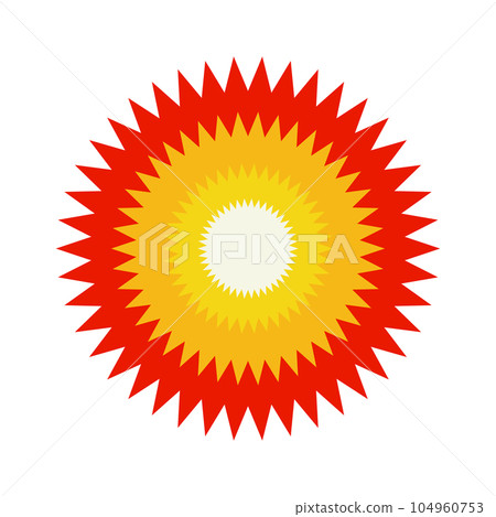 強調爆炸圖標。轟炸。向量。 104960753