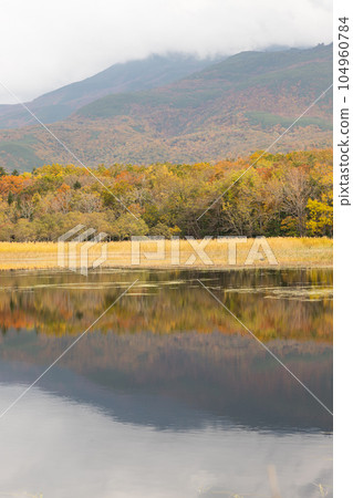 Autumn scenery of Hokkaido Shiretoko Five Lakes 104960784