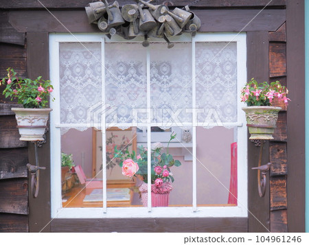 English garden landscape Sundries by the window 104961246