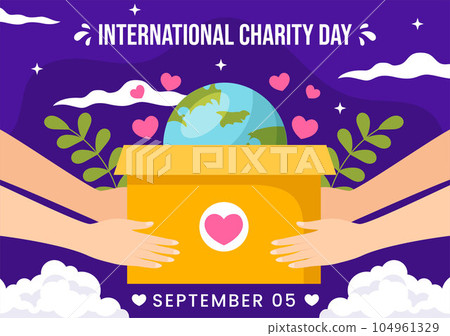 International Day of Charity Vector Illustration on 5 September with Donation Package Love Concept Background in Flat Cartoon Hand Drawn Templates International Day of Charity Vector Illustration on 5 September with Donation Package Love Concept Background in Flat Cartoon Hand Drawn Templates 104961329