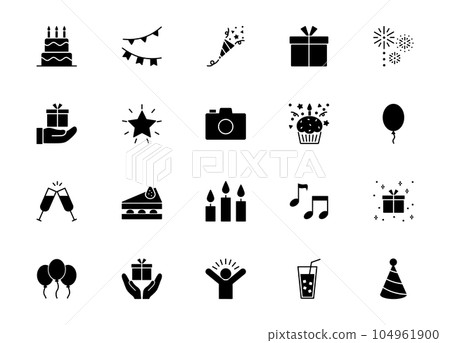 慶祝晚會圖標集 104961900