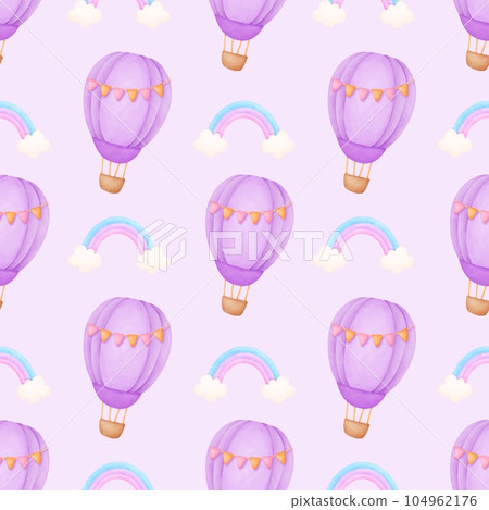 Balloon basket pattern  104962176