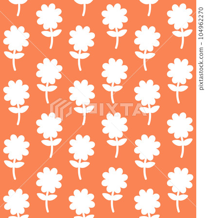 Vector seamless pattern of retro groovy flower Vector seamless pattern of retro groovy flower 104962270