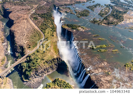 Aerial View of Victoria Falls 104963348