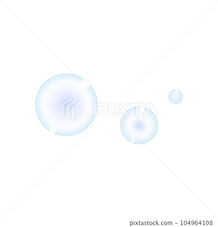 3 large, medium and small blue soap bubbles 3 large, medium and small blue soap bubbles 104964108