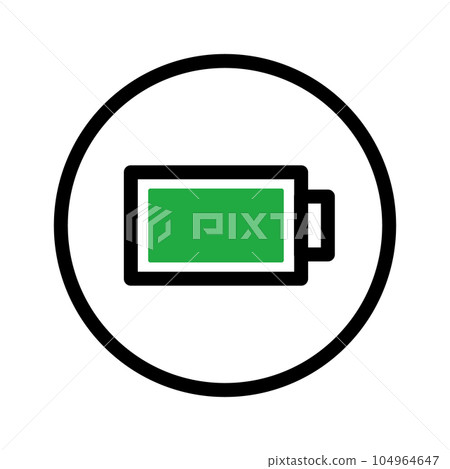 圓形電池圖標 104964647