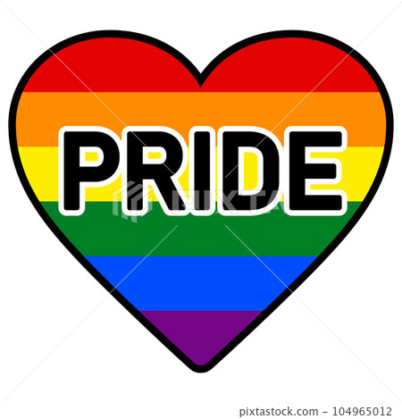 Rainbow colored heart (PRIDE) Rainbow colored heart (PRIDE) 104965012