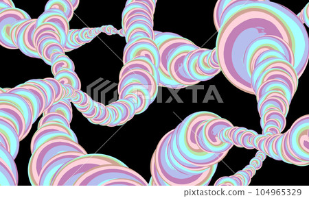 Colorful circular spiral background effect creature 104965329