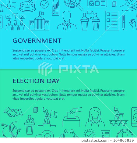 Government and elections banner template Government and elections banner template 104965939
