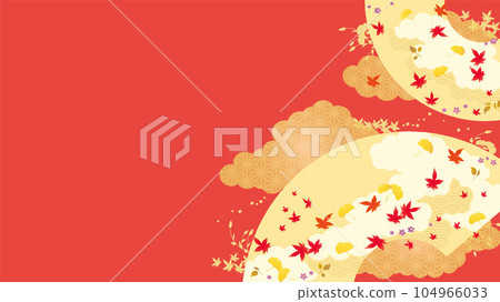 和風背景素材2023-秋4-1矢量 和風背景素材2023-秋4-1矢量 104966033
