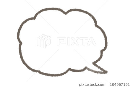 手寫語音氣泡插畫素材 手寫語音氣泡插畫素材 104967191