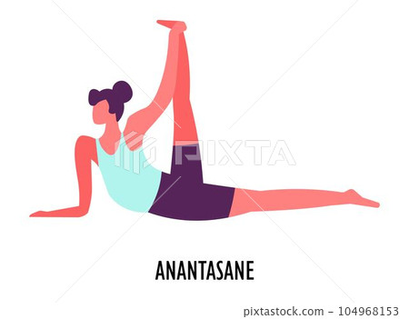 Anatasane pose, yoga asana, sport or fitness, stretching 104968153