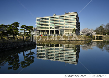 Matsue castle in spring Matsue castle in spring 104969753