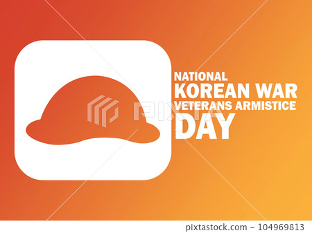 National Korean War Veterans Armistice Day Vector Template Design Illustration 104969813