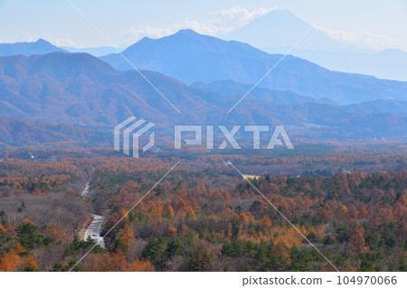 Autumn Kiyosato Plateau from Utsukushimori Observatory 104970066