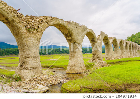 (Hokkaido) Shihoro Line Taushubetsu River Bridge Ruins (Hokkaido) Shihoro Line Taushubetsu River Bridge Ruins 104971934