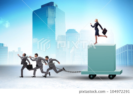 Concept of bossy autocratoc leadership 104972291