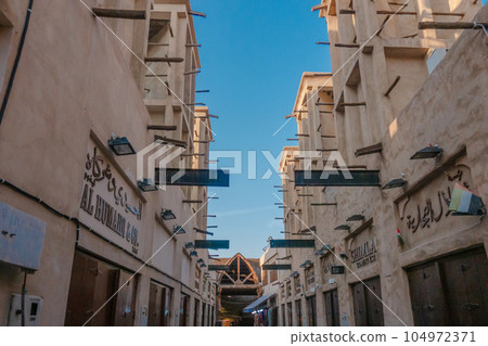 Dubai's old souk cityscape 104972371