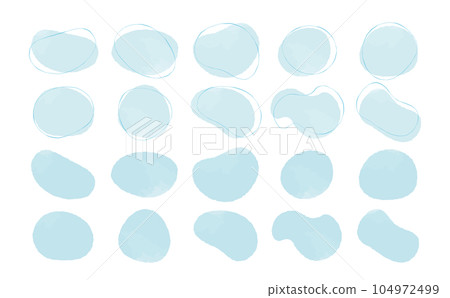 Cute abstract loose frame Water, drops, rain, blue frame Set of cute abstract Cute abstract loose frame Water, drops, rain, blue frame Set of cute abstract 104972499