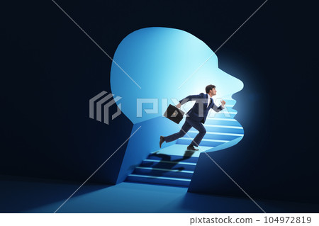 Businessman in split personality concept 104972819
