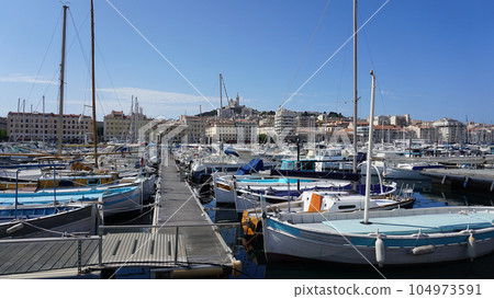 Old Port in Marseille. Marseille is the second largest city of France. Old Port in Marseille. Marseille is the second largest city of France. 104973591