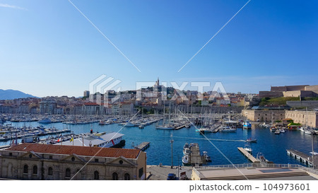 Old Port in Marseille. Marseille is the second largest city of France. Old Port in Marseille. Marseille is the second largest city of France. 104973601