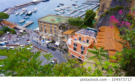Panoramic view of Sorrento, the Amalfi Coast, Italy 104973717