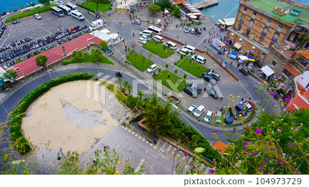 Panoramic view of Sorrento, the Amalfi Coast, Italy 104973729